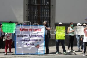 MANIFESTACIÓN BAÑOS PÚBLICOS