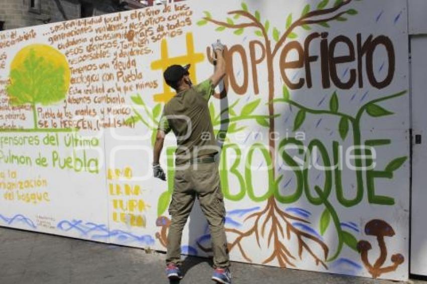 ZÓCALO . MURAL BOSQUE