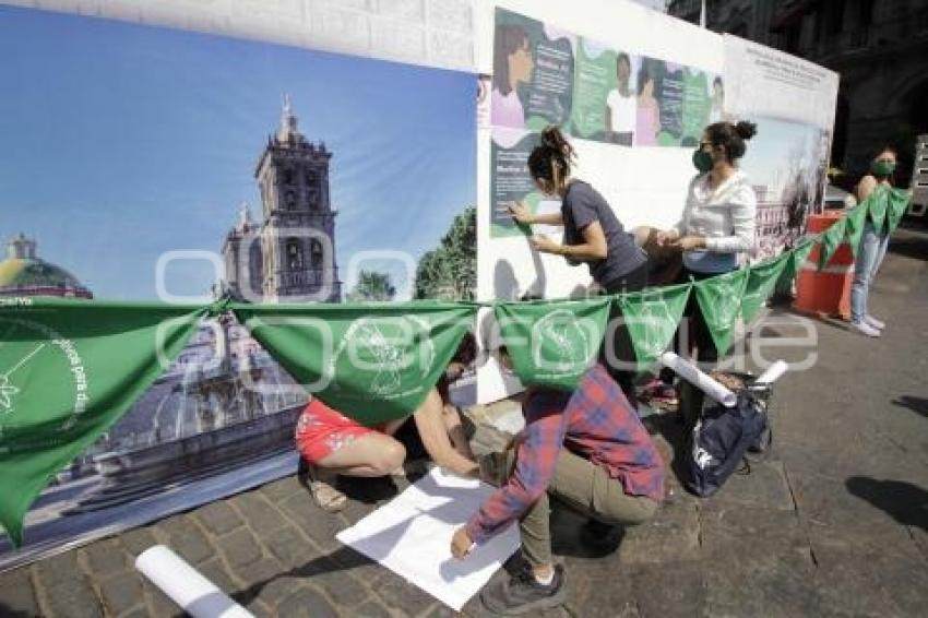 ZÓCALO . MURAL ABORTO