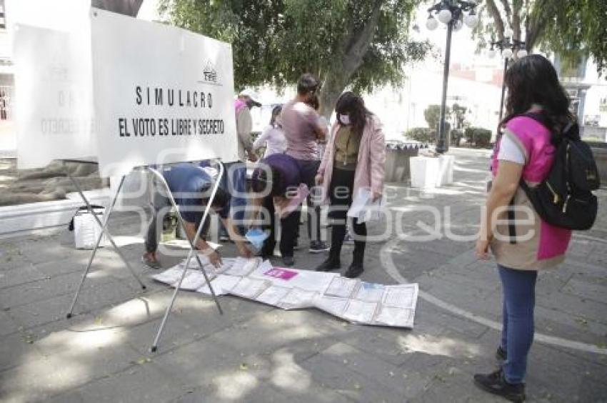 ELECCIONES . SIMULACRO