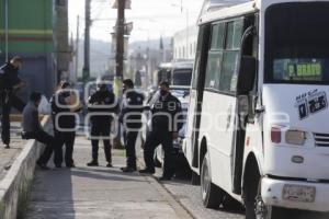 ASALTO . TRANSPORTE PÚBLICO