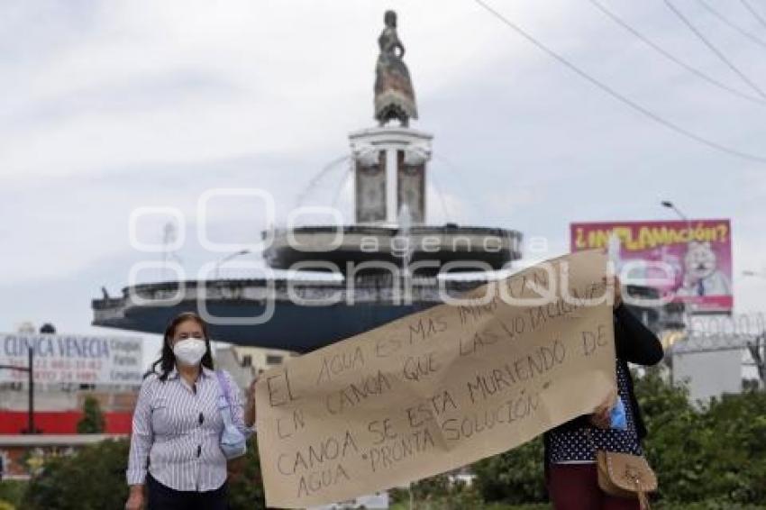 PROTESTA POBLADORES CANOA