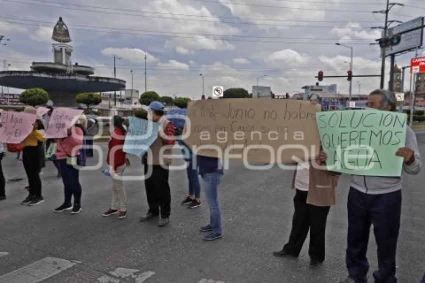 PROTESTA POBLADORES CANOA