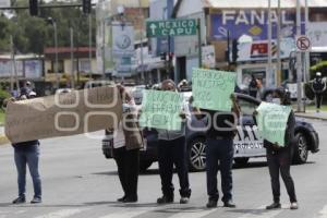 PROTESTA POBLADORES CANOA