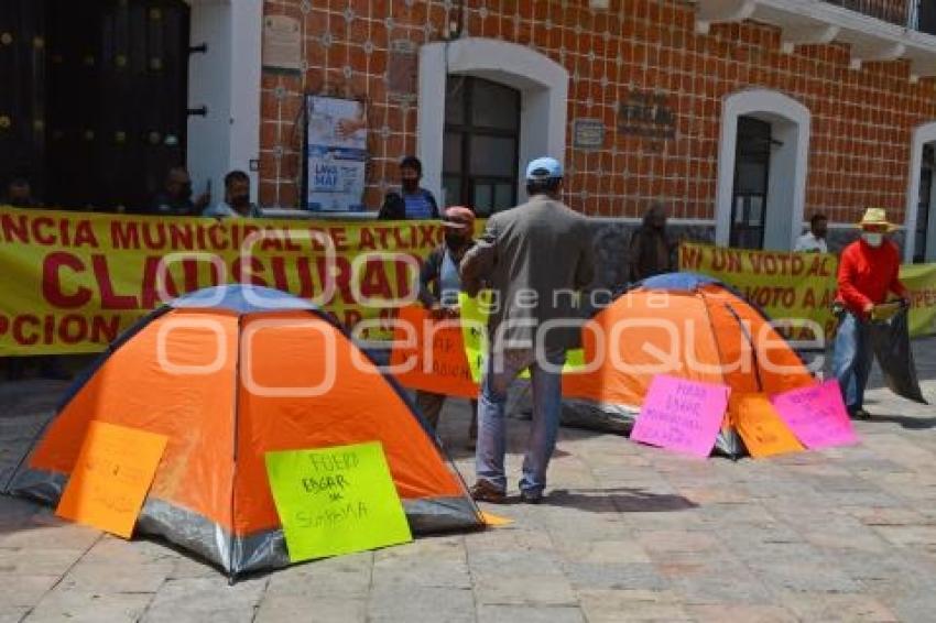 ATLIXCO . MANIFESTACIÓN AGUA POTABLE