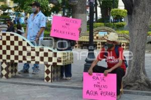 ATLIXCO . MANIFESTACIÓN AGUA POTABLE