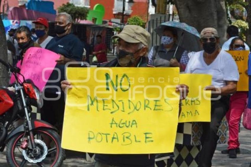 ATLIXCO . MANIFESTACIÓN AGUA POTABLE