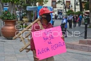 ATLIXCO . MANIFESTACIÓN AGUA POTABLE