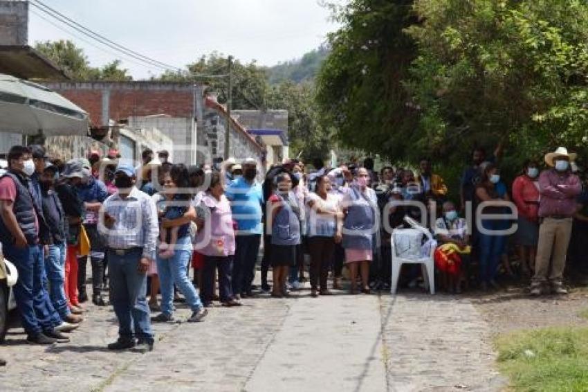 TOCHIMILCO . PROTESTA ELECCIONES