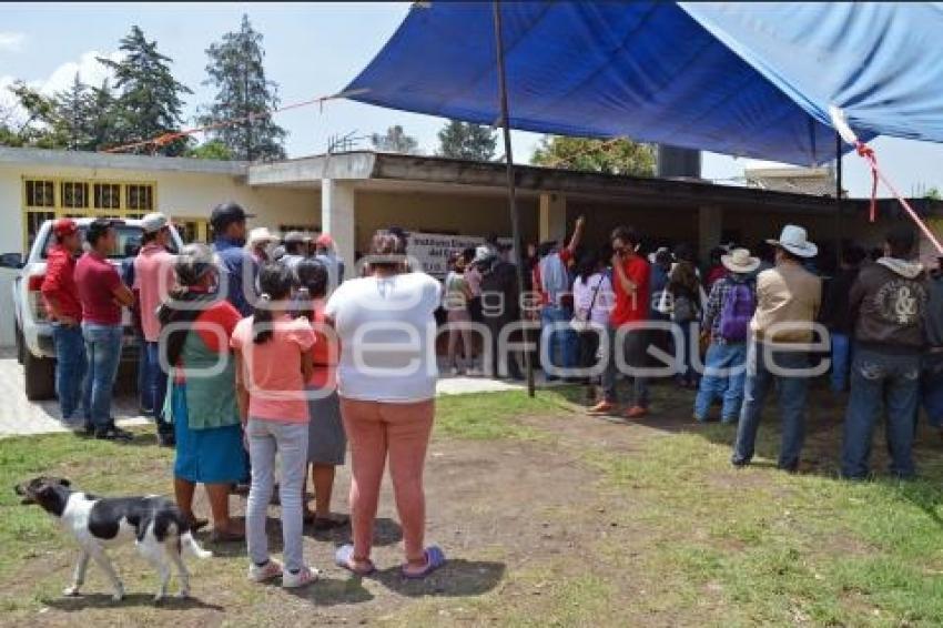 TOCHIMILCO . PROTESTA ELECCIONES