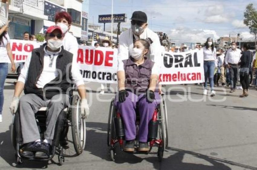 TEXMELUCAN . PROTESTA ELECCIONES