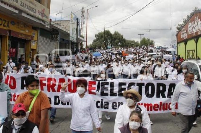 TEXMELUCAN . PROTESTA ELECCIONES