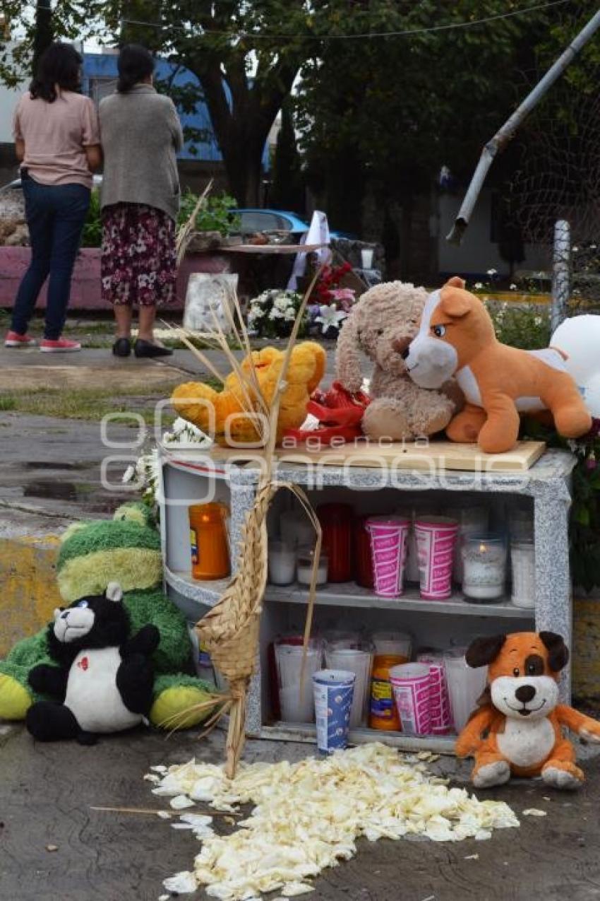 ATLIXCO . ALTAR MENORES ATROPELLADOS