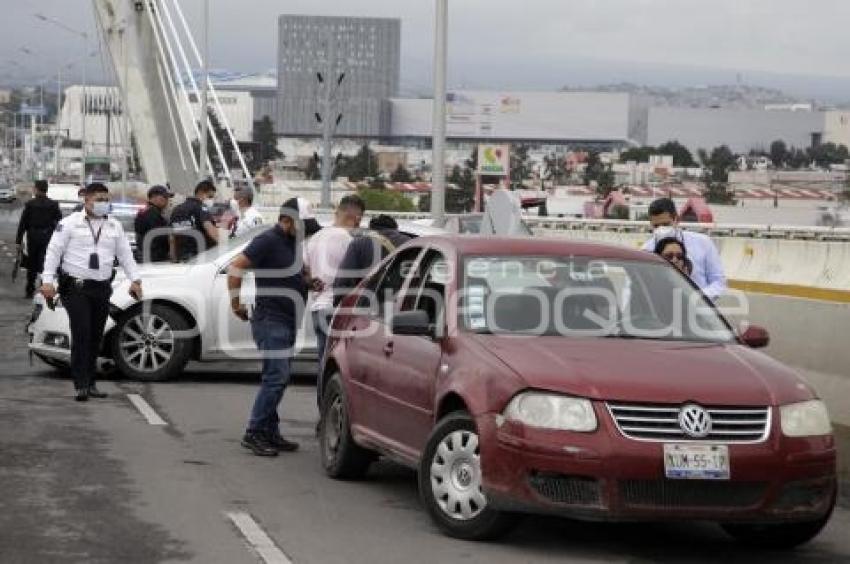 ACCIDENTE VIAL . PUENTE ZARAGOZA