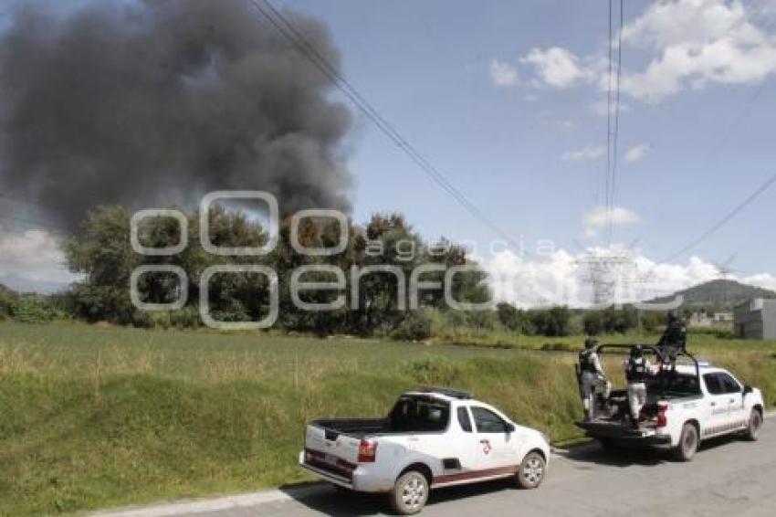 TEXMELUCAN . INCENDIO VIVERO