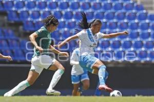 FÚTBOL FEMENIL . CLUB PUEBLA VS LEÓN