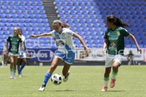 FÚTBOL FEMENIL . CLUB PUEBLA VS LEÓN