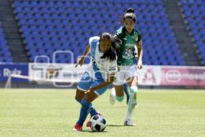 FÚTBOL FEMENIL . CLUB PUEBLA VS LEÓN