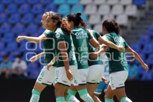 FÚTBOL FEMENIL . CLUB PUEBLA VS LEÓN