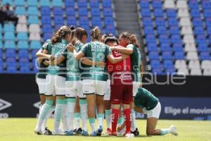 FÚTBOL FEMENIL . CLUB PUEBLA VS LEÓN