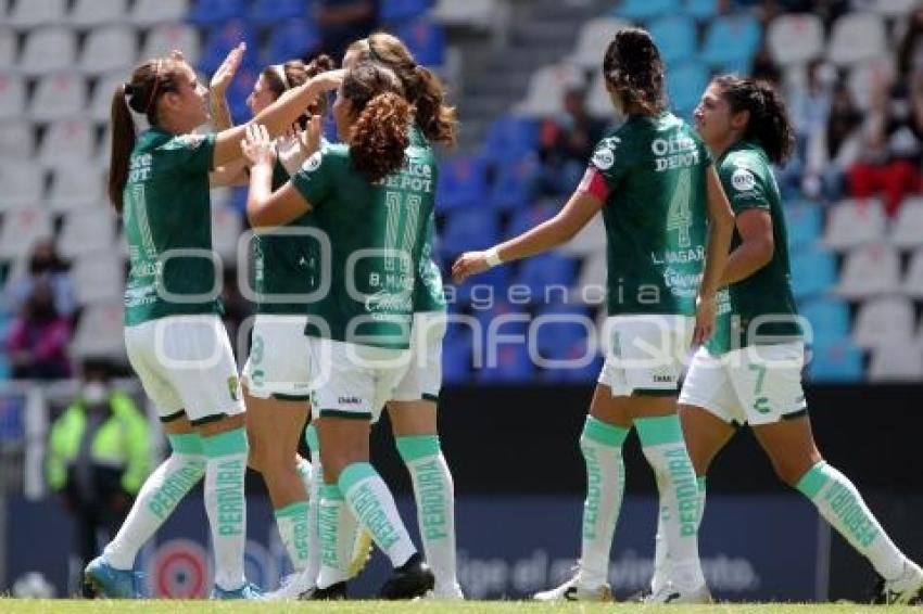 FÚTBOL FEMENIL . CLUB PUEBLA VS LEÓN