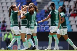 FÚTBOL FEMENIL . CLUB PUEBLA VS LEÓN