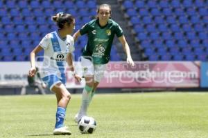 FÚTBOL FEMENIL . CLUB PUEBLA VS LEÓN