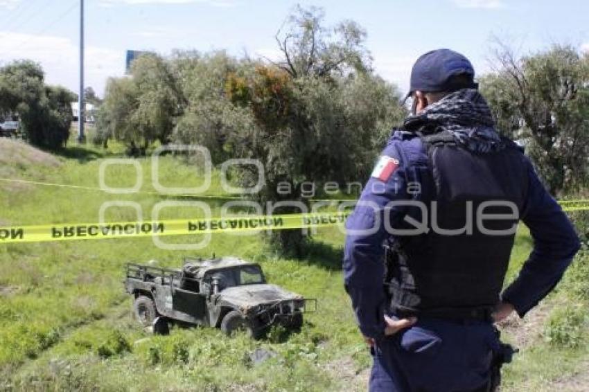 HUEJOTZINGO . ACCIDENTE EJÉRCITO