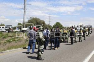 HUEJOTZINGO . ACCIDENTE EJÉRCITO