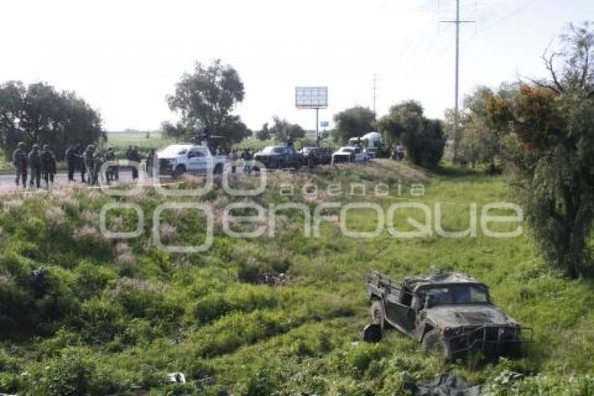 HUEJOTZINGO . ACCIDENTE EJÉRCITO