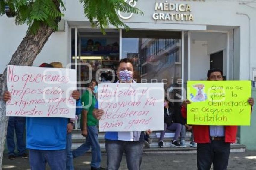 TEHUACÁN . MANIFESTACIÓN