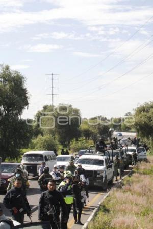 HUEJOTZINGO . ACCIDENTE EJÉRCITO