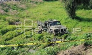 HUEJOTZINGO . ACCIDENTE EJÉRCITO