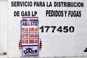 GAS LP . PRECIO