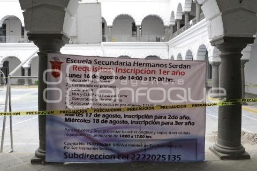 ESCUELAS . INSCRIPCIÓN