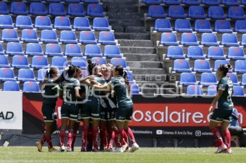 FÚTBOL FEMENIL . CLUB PUEBLA VS CRUZ AZUL