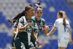 FÚTBOL FEMENIL . CLUB PUEBLA VS CRUZ AZUL