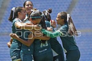 FÚTBOL FEMENIL . CLUB PUEBLA VS CRUZ AZUL