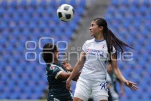 FÚTBOL FEMENIL . CLUB PUEBLA VS CRUZ AZUL