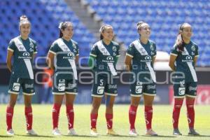 FÚTBOL FEMENIL . CLUB PUEBLA VS CRUZ AZUL