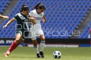 FÚTBOL FEMENIL . CLUB PUEBLA VS CRUZ AZUL