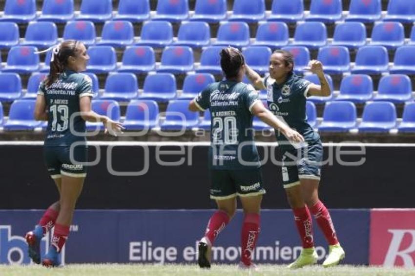 FÚTBOL FEMENIL . CLUB PUEBLA VS CRUZ AZUL
