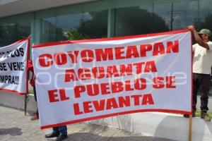 TEHUACÁN . MANIFESTACIÓN VECINOS COYOMEAPAN