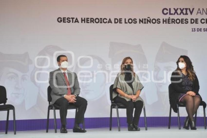 TLAXCALA . CEREMONIA NIÑOS HÉROES