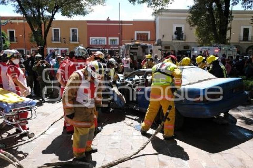 TLAXCALA . SIMULACRO DE SISMO 