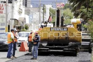 RECTA A CHOLULA . PAVIMENTACIÓN