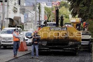 RECTA A CHOLULA . PAVIMENTACIÓN