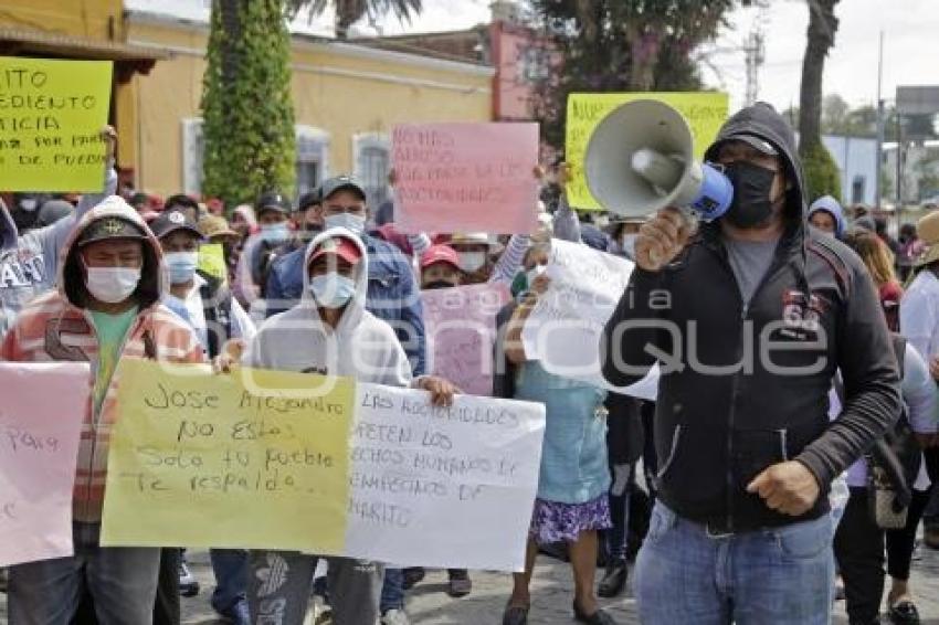 MANIFESTACIÓN . HABITANTES PALMARITO