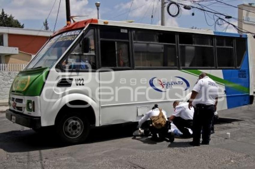 ATROPELLADA POR TRANSPORTE PÚBLICO