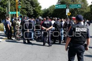 TLAXCALA . PROTESTA DE MAESTROS